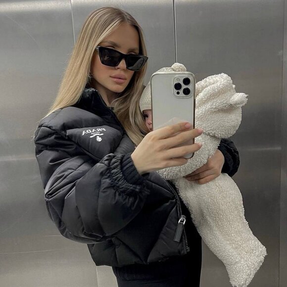 Saint Laurent SL276 MICA 001 Cat Eye Sunglasses - Black/Grey - Picture 7 of 15